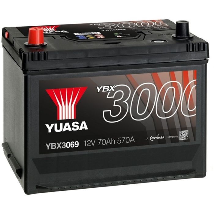 Аккумулятор автомобильный Yuasa 12V 72Ah SMF Battery (YBX3069)