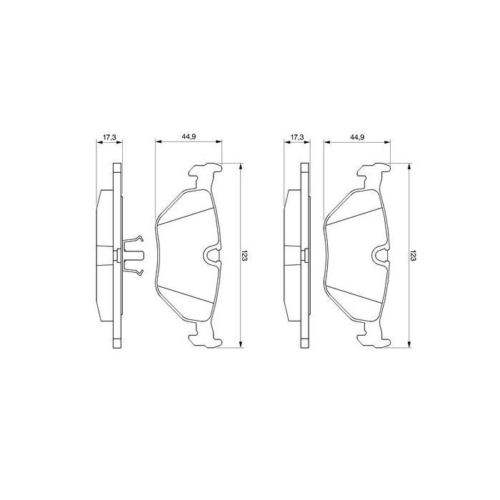 Гальмівні колодки Bosch 0 986 469 960 зображення 2