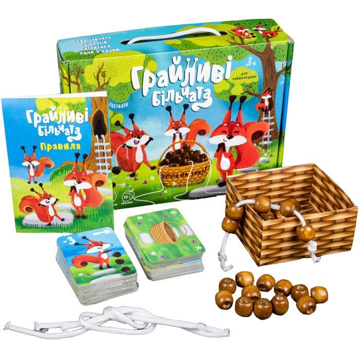 Настольная игра Strateg Игривые бельчатые (укр) (4820220562357) изображение 2
