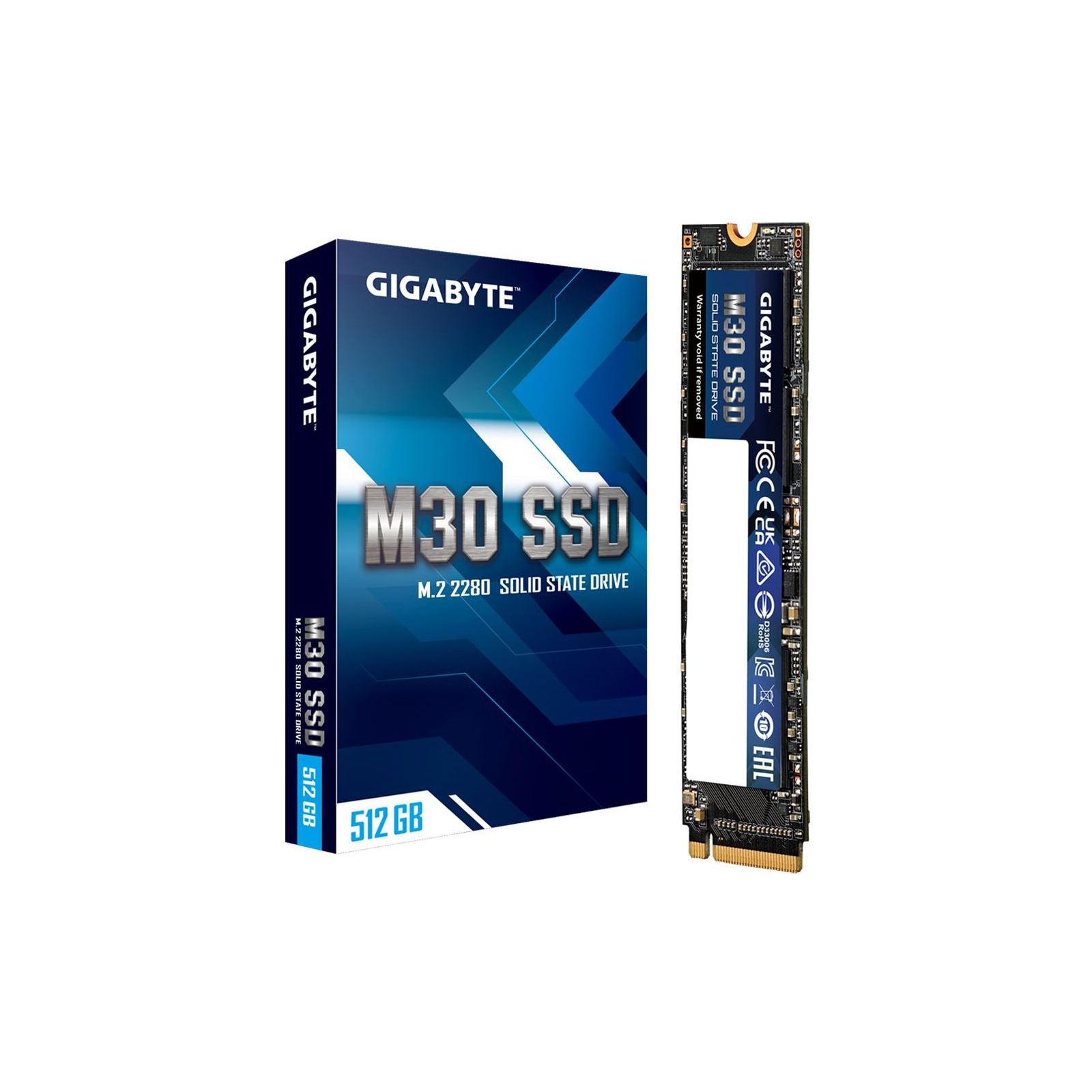 Накопитель SSD M.2 2280 512GB GIGABYTE (GP-GM30512G-G)