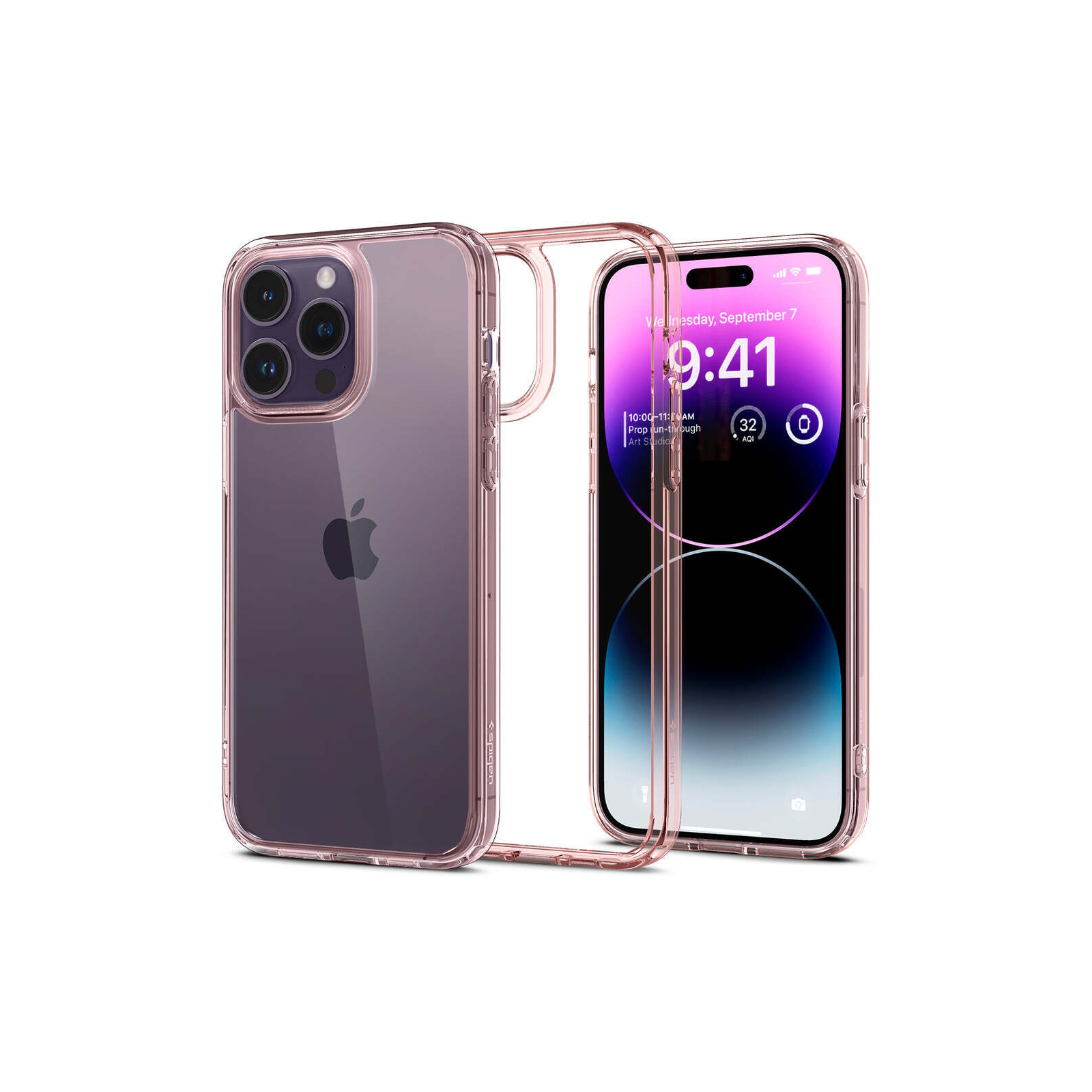 Чохол до мобільного телефона Spigen Apple iPhone 14 Pro Max Ultra Hybrid, Rose Crystal (ACS04818) зображення 2