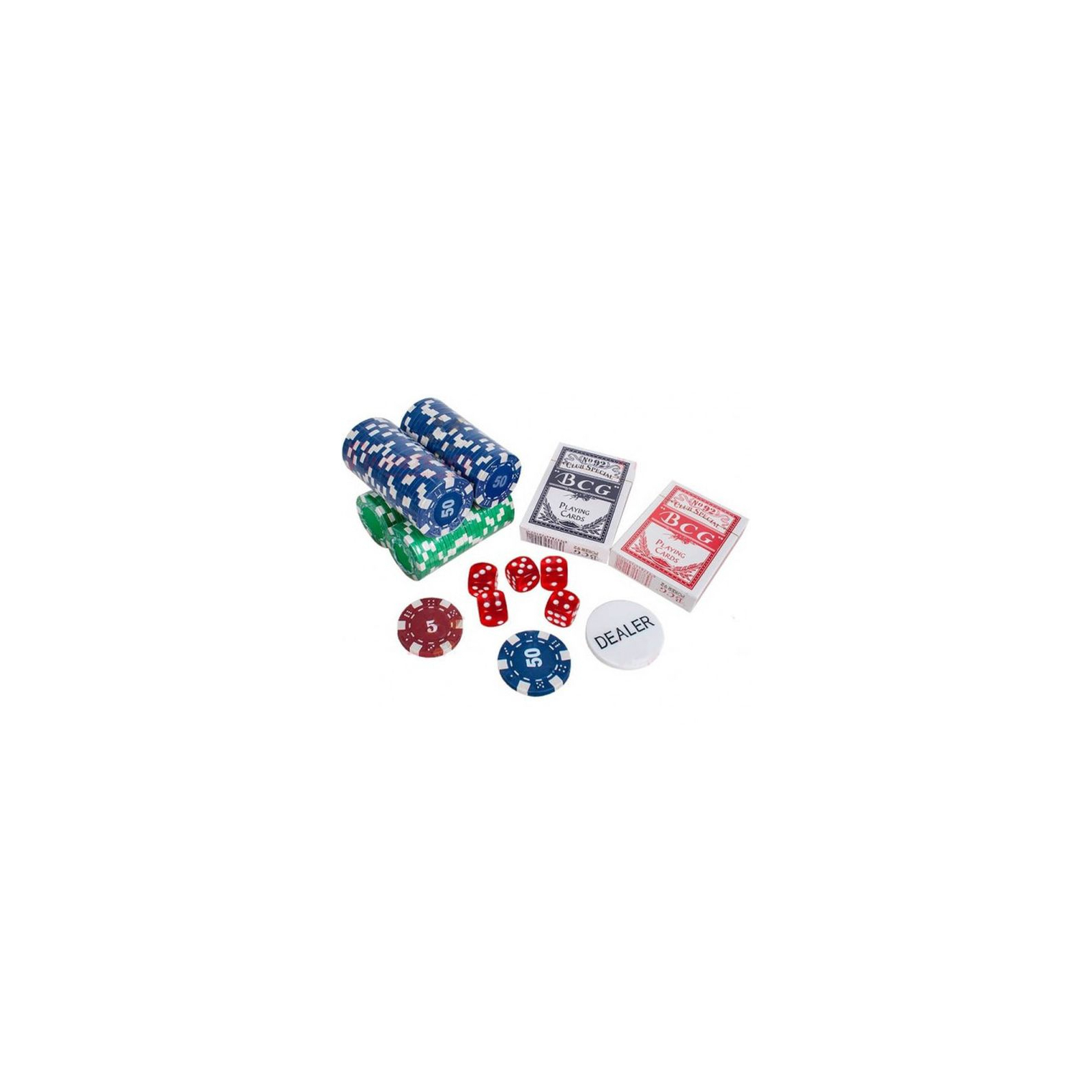 Настольная игра Johnshen Sports Покерный набор 100 фишек по 11,5 г (алюминиевый кейс) (59208) изображение 3