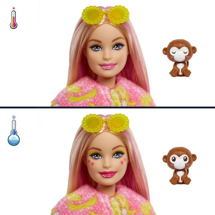 Кукла Barbie Cutie Reveal Друзья из джунглей Обезьяна (HKR01) изображение 5