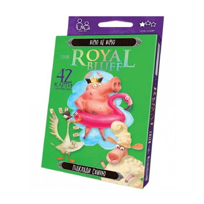 Настільна гра Danko Toys Вірю не вірю (The Royal Bluff) жовті, українська (RBL-01-02U)
