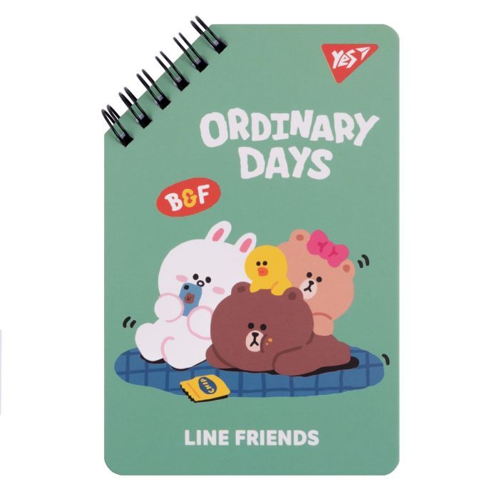 Блокнот Yes Line Friends 95 х 145 60 листов (151757)