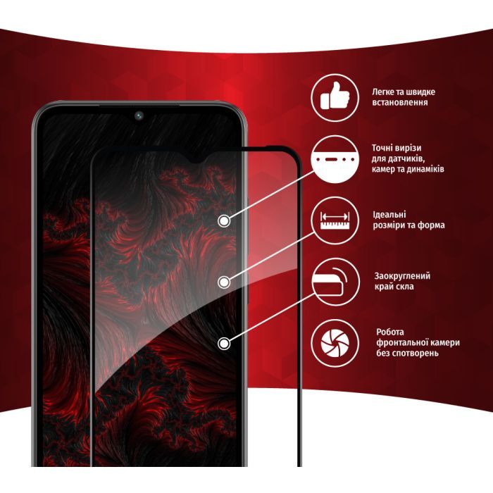 Стекло защитное Intaleo Full Glue Xiaomi Redmi A1 (1283126545337) изображение 2