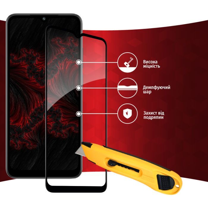 Стекло защитное Intaleo Full Glue Xiaomi Redmi A1 (1283126545337) изображение 4
