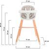 Стілець для годування Kinderkraft Sienna Gray (5902533915125) зображення 11