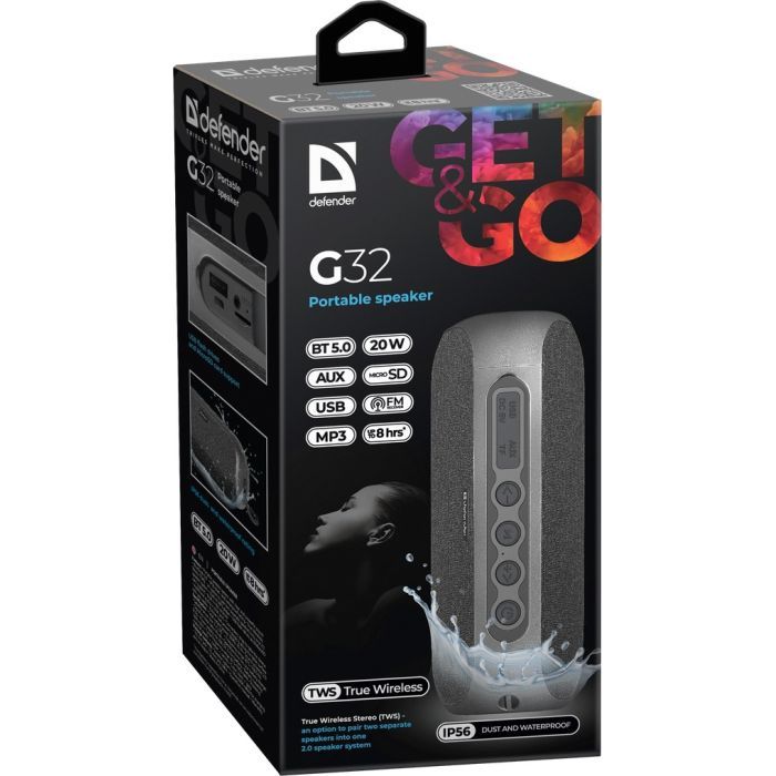 Акустична система Defender G32 20Вт Black (65232) зображення 7