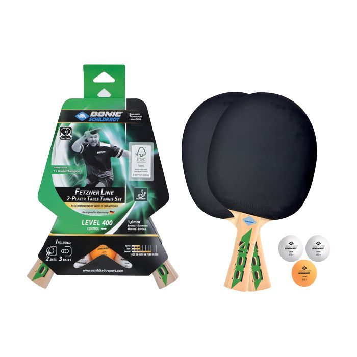 Комплект для настільного тенісу Donic Fetzner 400 FSC 2-playet set (788468)