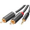 Кабель мультимедийный 3.5mm F to 2xRCA M 3.0m Black Ugreen (10512) > цены в Киеве и Украине Кабель мультимедийный 3.5mm F to 2xRCA M 3.0m Black Ugreen (10512)