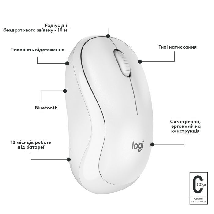 Мышка Logitech M240 Silent Bluetooth Rose (910-007121) изображение 7