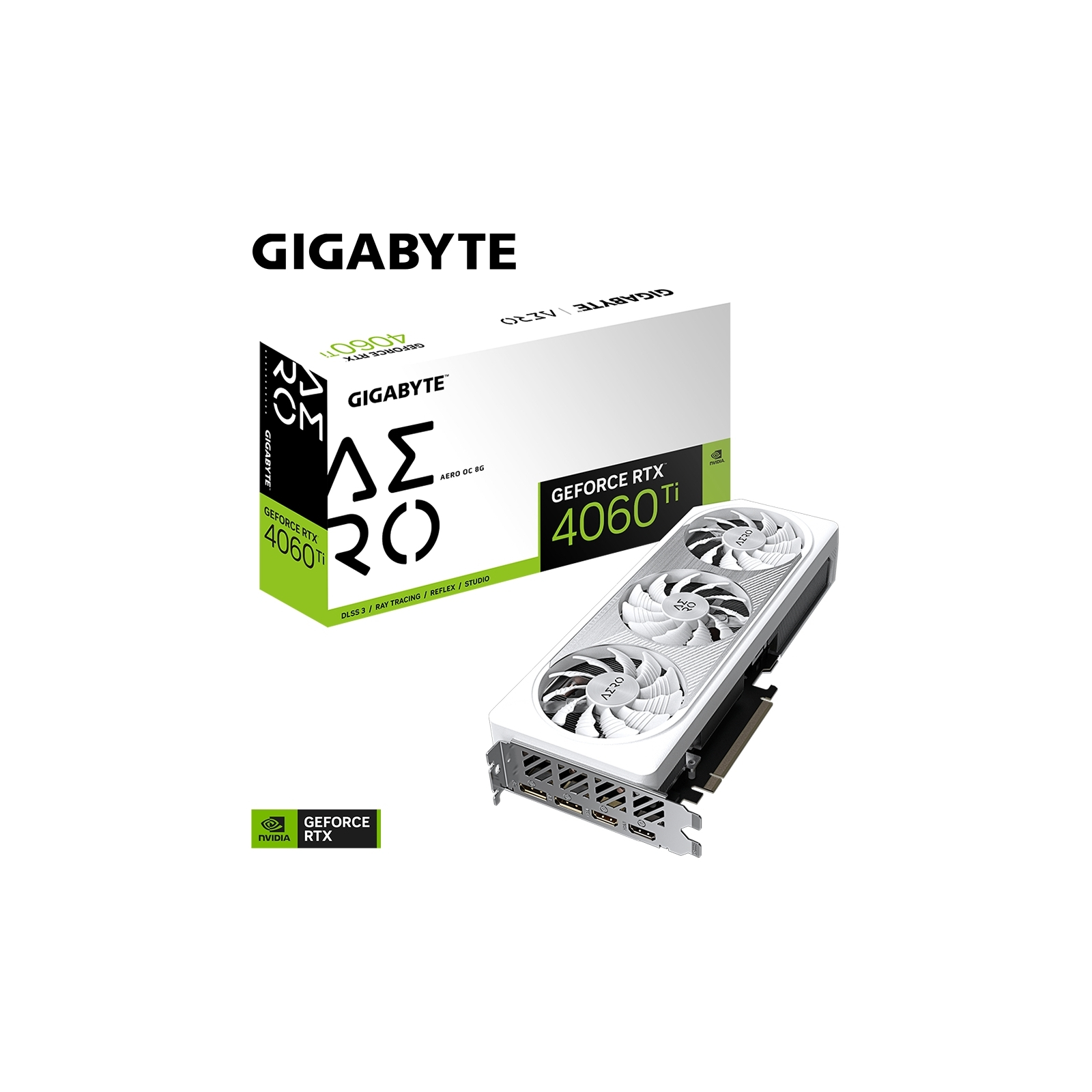 Відеокарта GIGABYTE GeForce RTX4060Ti 8Gb AERO OC (GV-N406TAERO OC-8GD) зображення 9