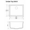 Мийка кухонна GRANADO UNDER TOP MAX terra (gr3003) зображення 6