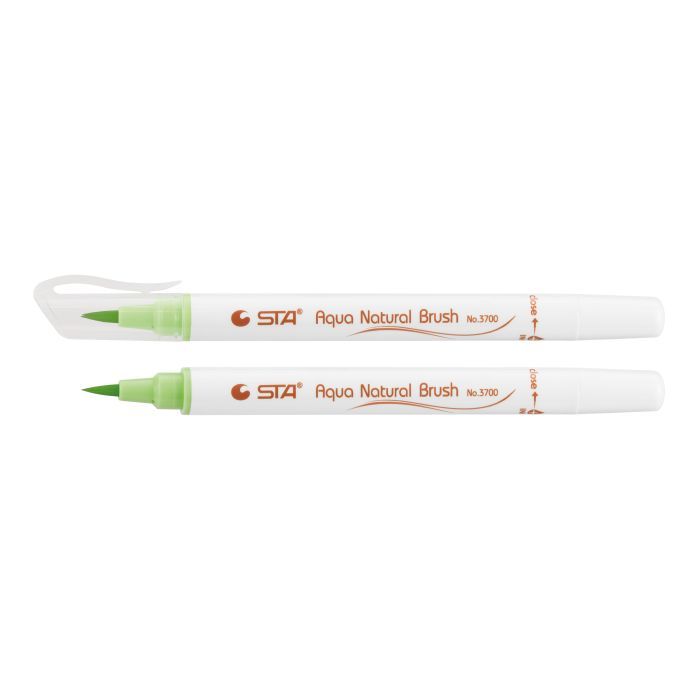 Художественный маркер STA кисточка акварельная AQUA NATURAL BRUSH 3700, зеленый бутон (STA3700-41)