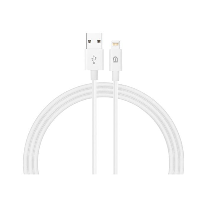 Дата кабель USB 2.0 AM to Lightning 1.2m AMD818L white Armorstandart (ARM64302)