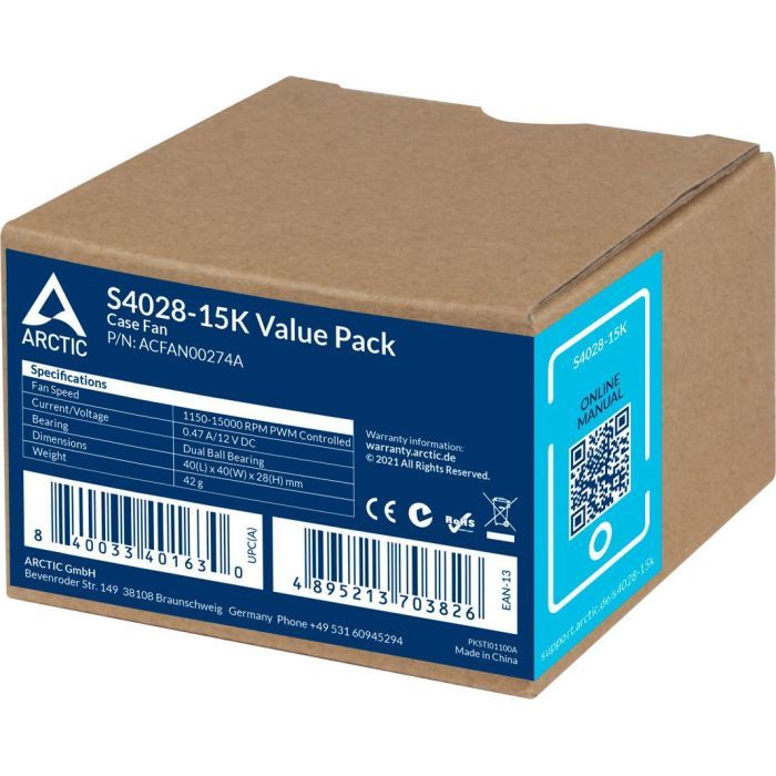 Кулер для корпуса Arctic 40MM/5PCS (ACFAN00273A) изображение 6