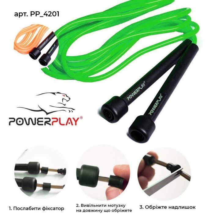 Скакалка PowerPlay 4201 Зелена (PP_4201_Green) изображение 5