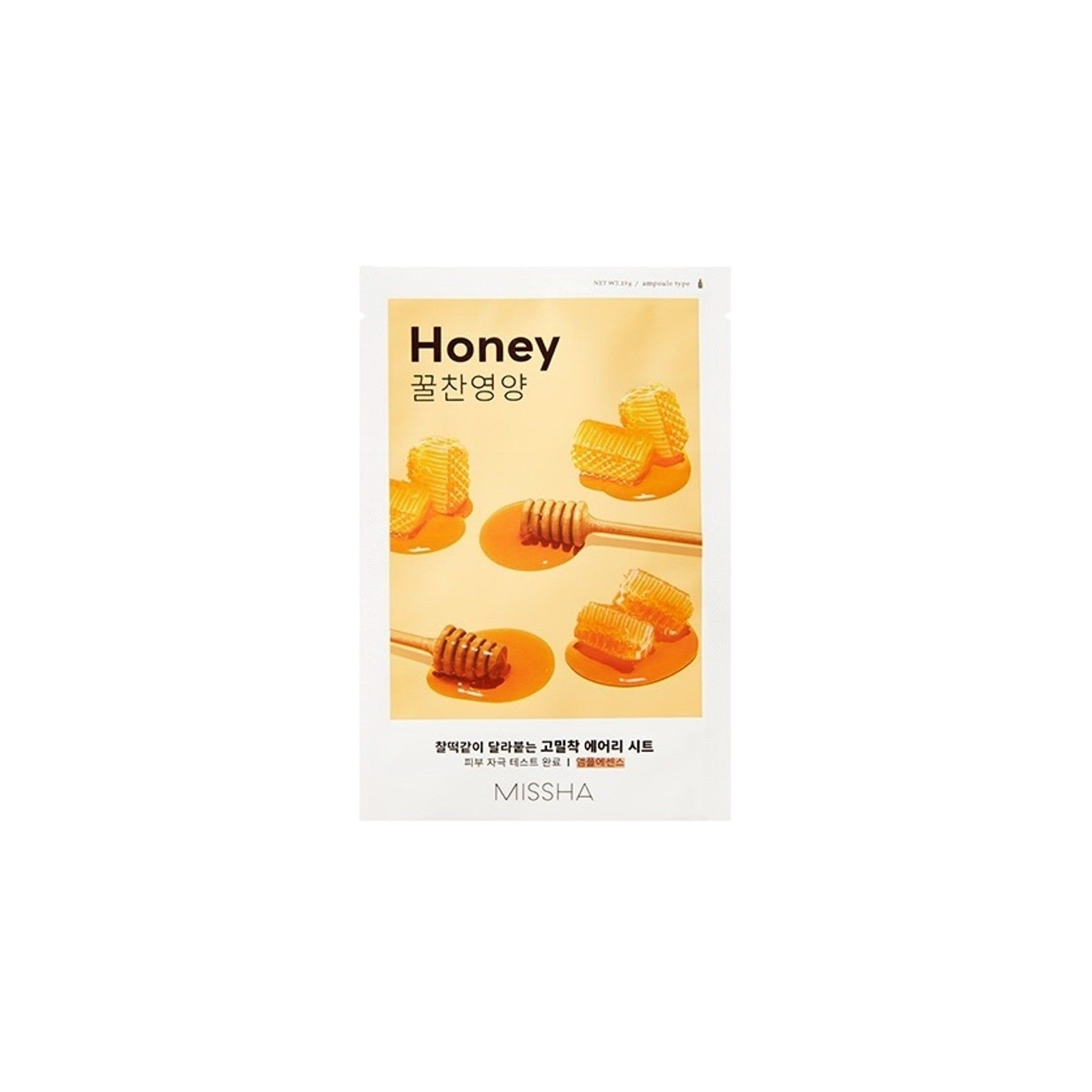 Маска для лица Missha Airy Fit Honey Sheet Mask С медом 19 г (8809581454811)
