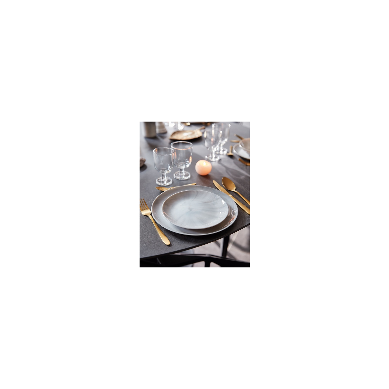 Тарелка Luminarc Diwali Marble Granit 25 см обідня (P9908) изображение 2