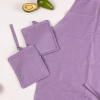 Фартук MirSon Набор №214 - Lavender две прихватки + две перчатки-прихватки + фартук (2200006754329) изображение 4
