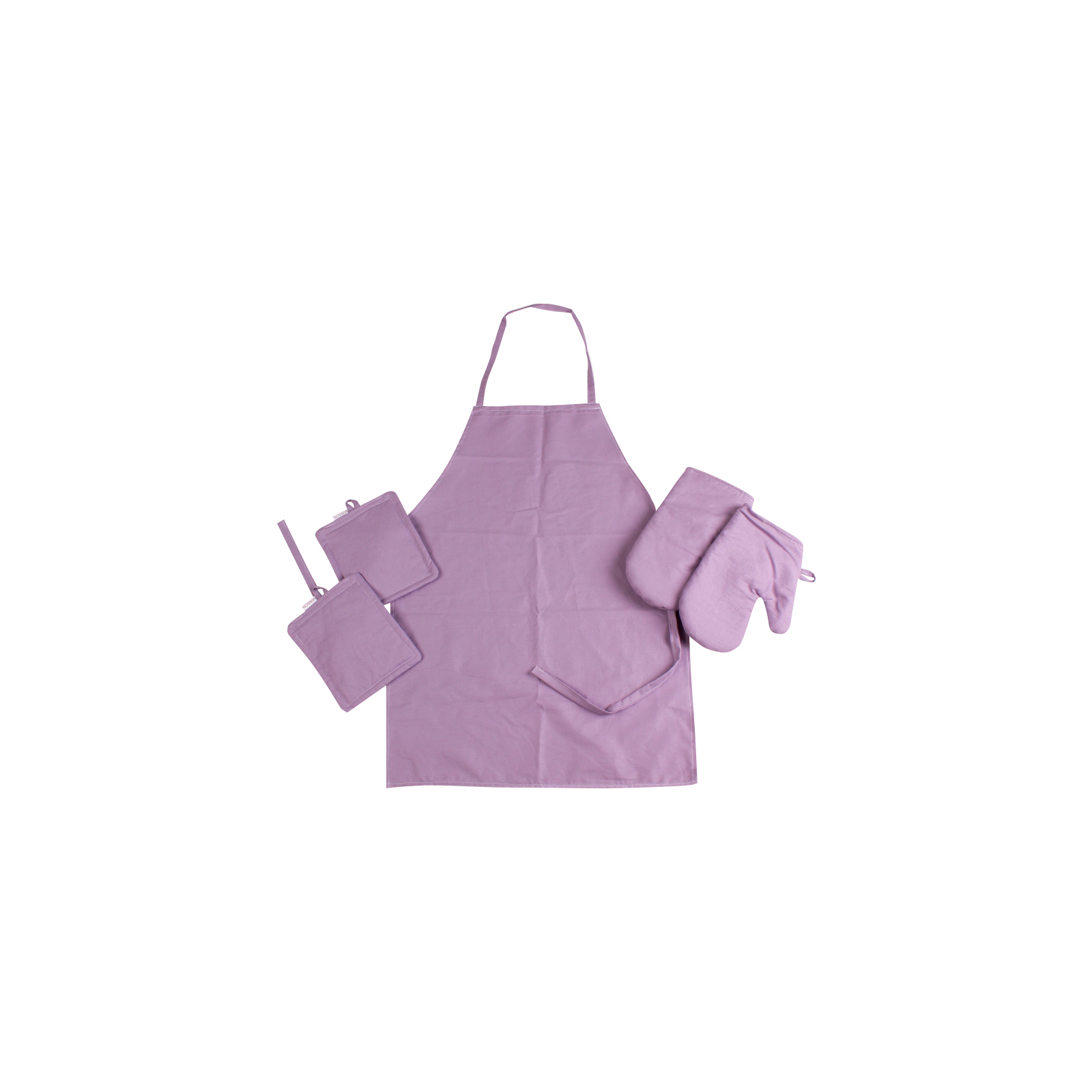 Фартук MirSon Набор №214 - Lavender две прихватки + две перчатки-прихватки + фартук (2200006754329)