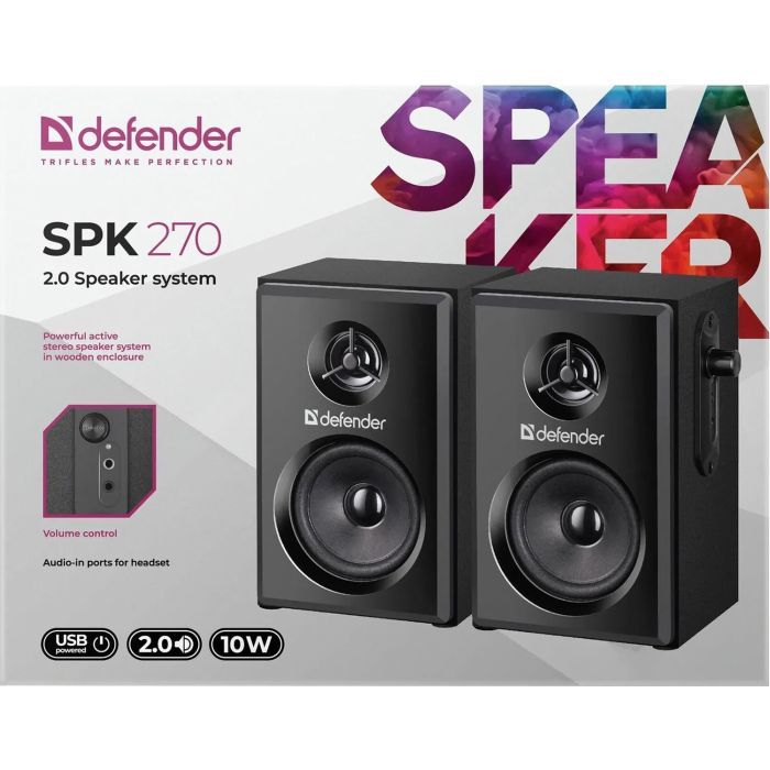 Акустическая система Defender SPK 270 USB Black (65270) изображение 7 Акустическая система Defender SPK 270 USB Black (65270) изображение 7