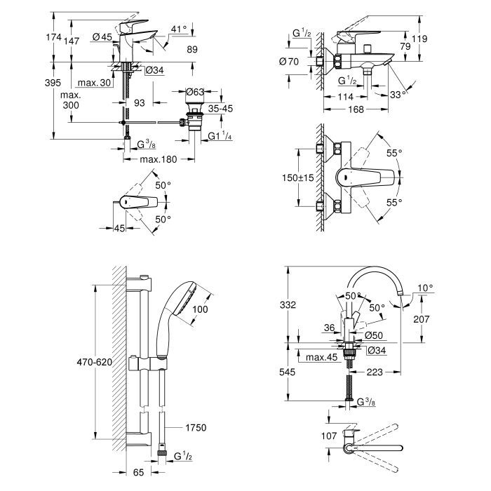 Смеситель Grohe QuickFix UA202501SK (CV030625) изображение 12