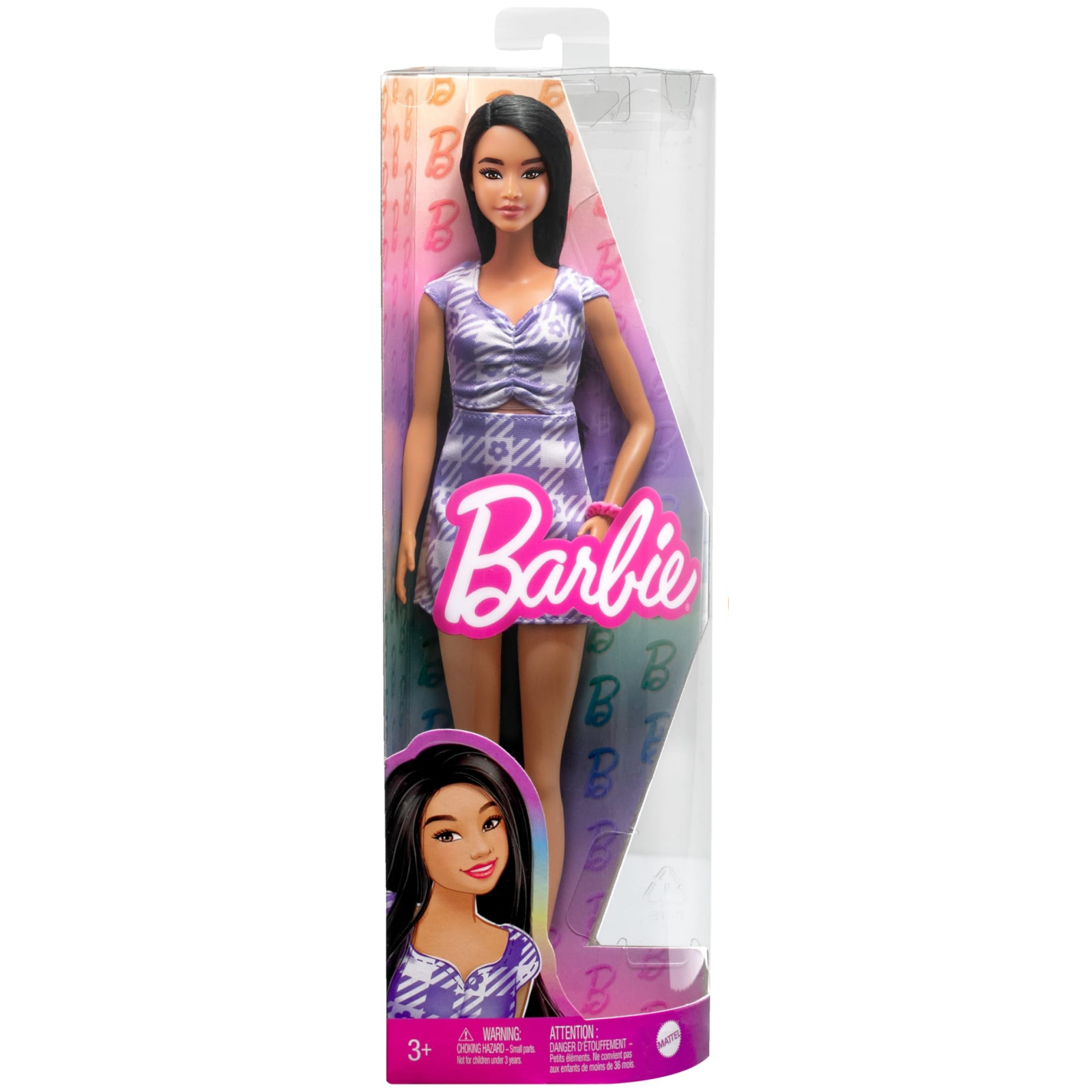 Лялька Barbie Fashionistas у сукні з фігурним вирізом (HPF75) зображення 2