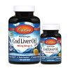Жирные кислоты Carlson Жир из Печени Трески, Вкус Лимона, Cod Liver Oil Lemon, 150+30 жела (CAR-01384)
