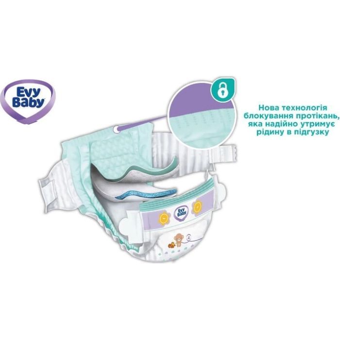 Подгузники Evy Baby Midi 5-9 кг 24 шт (8690506520236) изображение 2