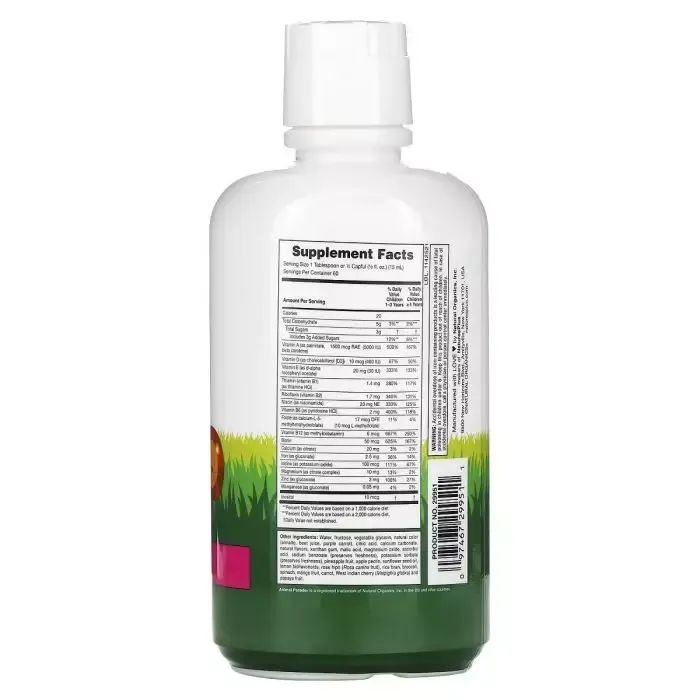 Мультивитамин Natures Plus Жидкие Детские Мультивитамины, Тропический вкус, Animal Pa (NAP-29951) изображение 2