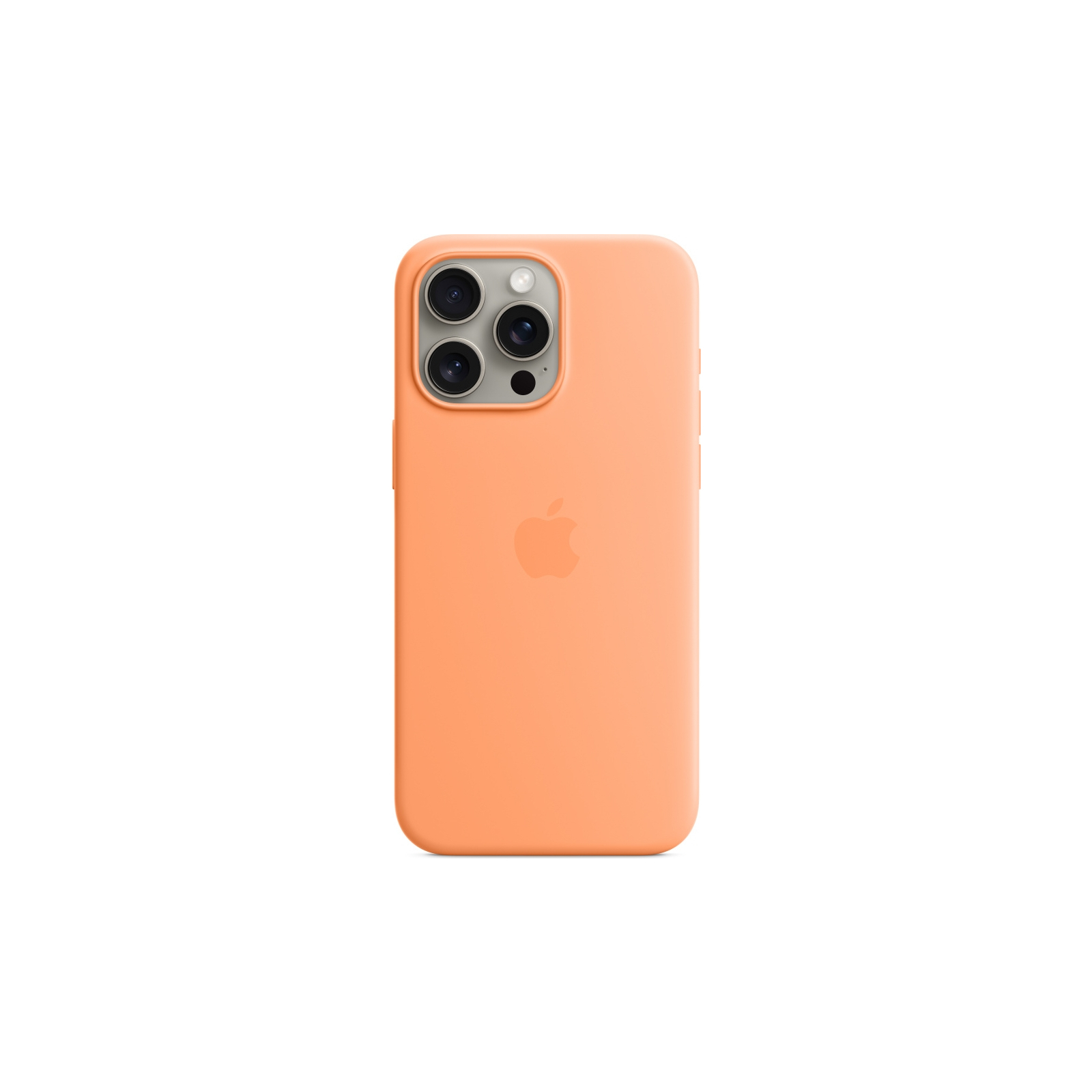 Чехол для мобильного телефона Apple iPhone 15 Pro Max Silicone Case with MagSafe Orange Sorbet (MT1W3ZM/A)
