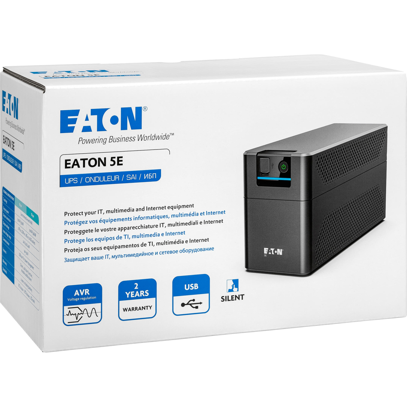 Источник бесперебойного питания Eaton 5E900UI, USB (5E900UI) изображение 4