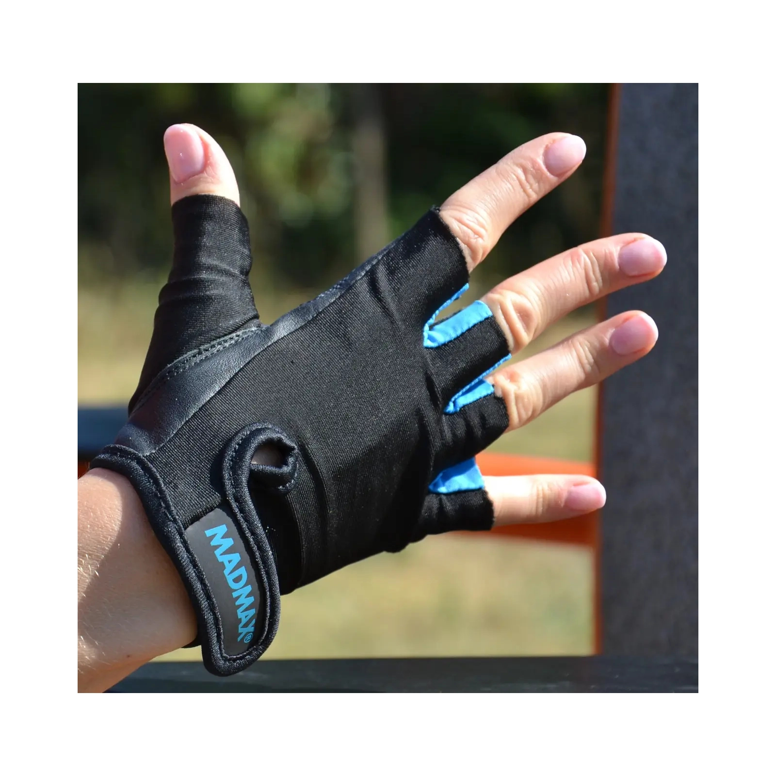 Перчатки для фитнеса MadMax MFG-251 Rainbow Turquoise L (MFG-251-TRQ_L) изображение 10