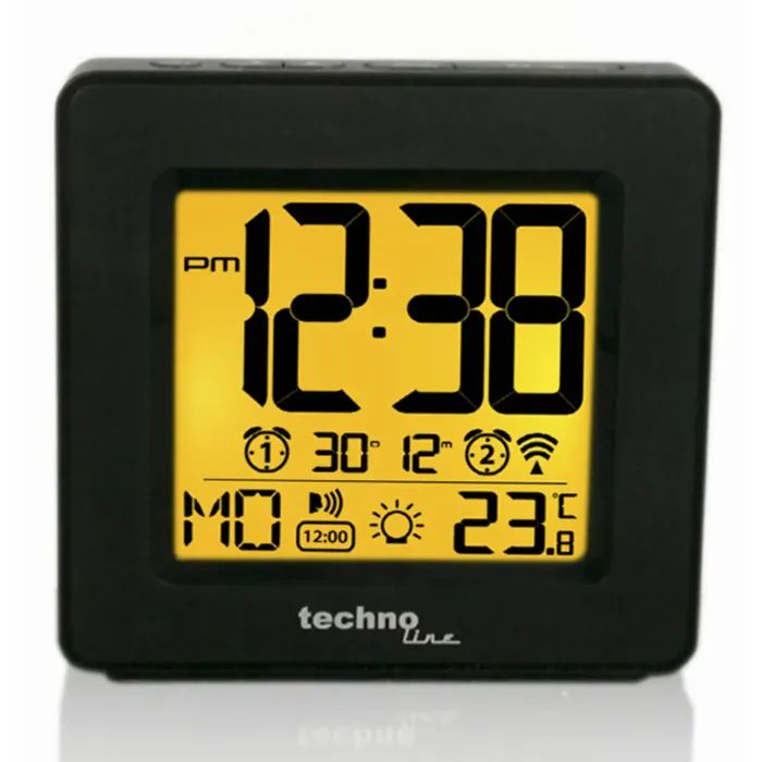 Настольные часы Technoline WT330 Black (DAS301808)