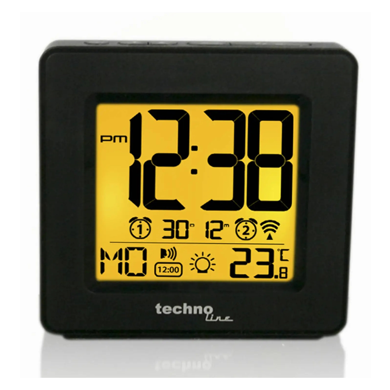 Настольные часы Technoline WT330 Black (DAS301808)