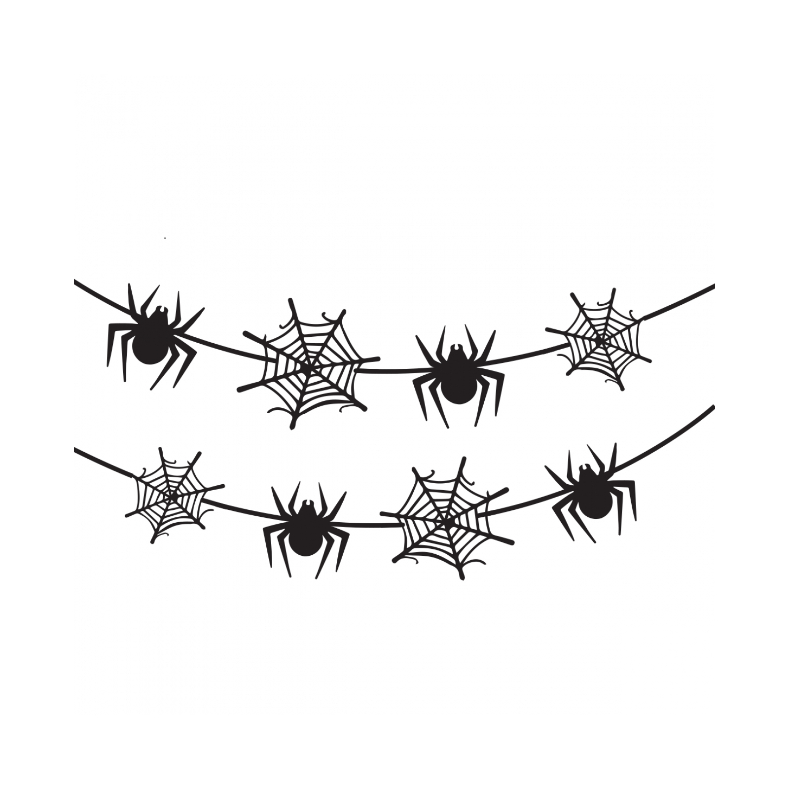 Гірлянда паперова YES! Fun Хелловін Spider Webs 13 фігурок 3 м (801182)