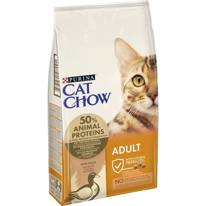 Сухой корм для кошек Purina Cat Chow Adult с уткой 15 кг (7613035394889) изображение 2
