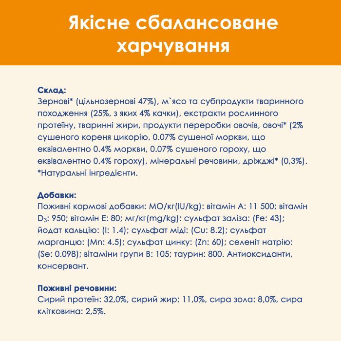 Сухой корм для кошек Purina Cat Chow Adult с уткой 15 кг (7613035394889) изображение 9