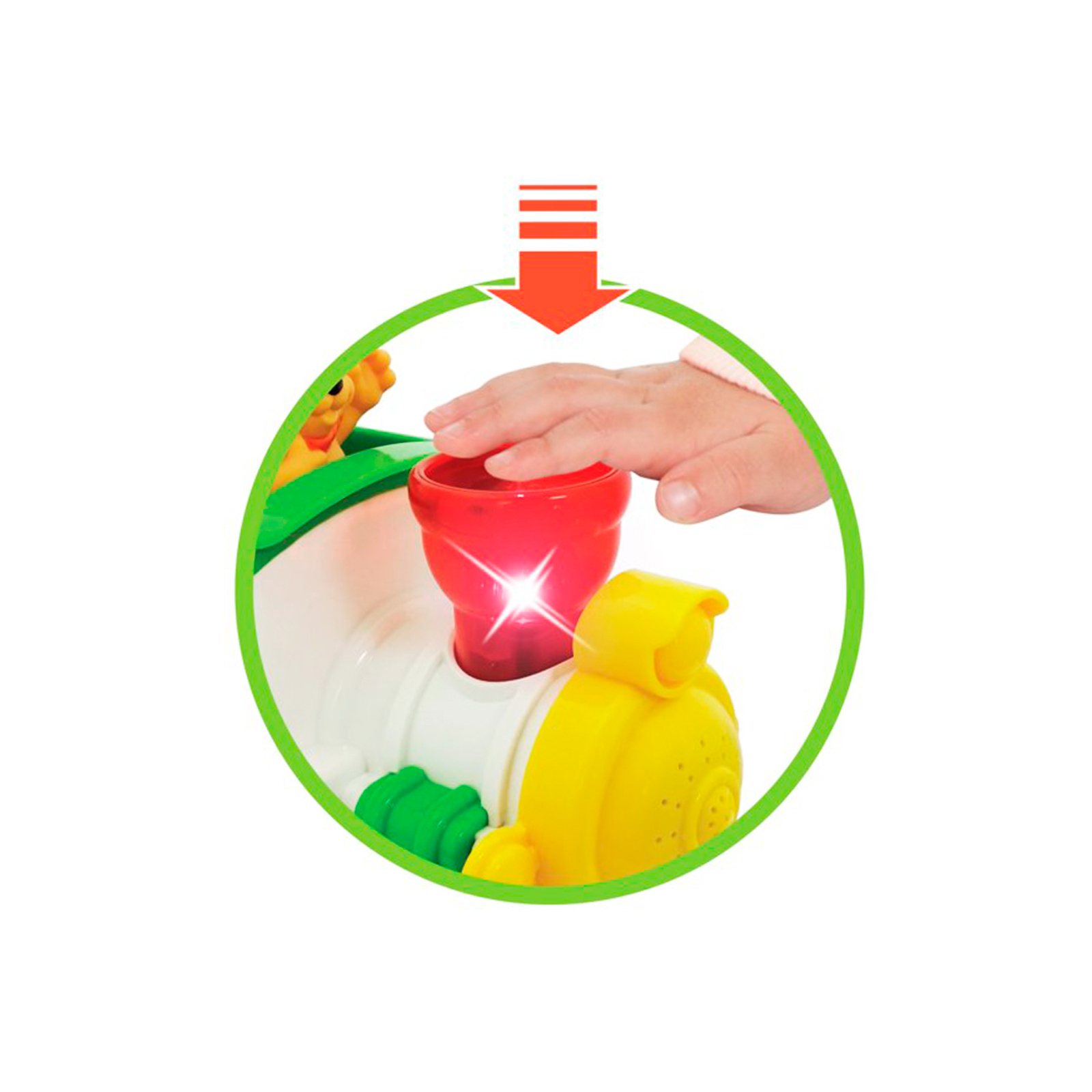 Развивающая игрушка Kiddi Smart Паровоз Лимпопо (свет, украинский язык) (063396) изображение 4