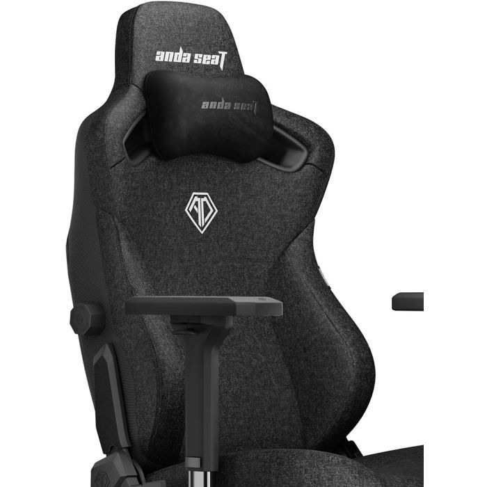 Кресло игровое Anda Seat Kaiser 3 Fabric Size L Dark Gray (AD12YDC-L-01-GB-CF) изображение 5