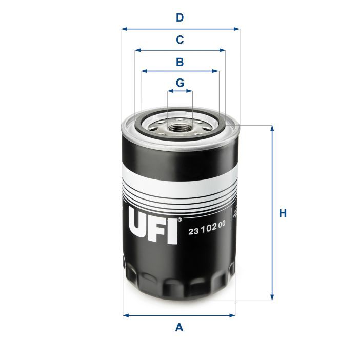 Фильтр масляный UFI 23.102.00