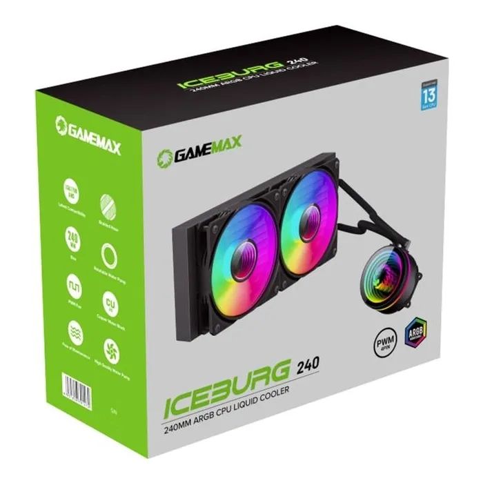 Система жидкостного охлаждения Gamemax IceBurg 240 Infinity изображение 9