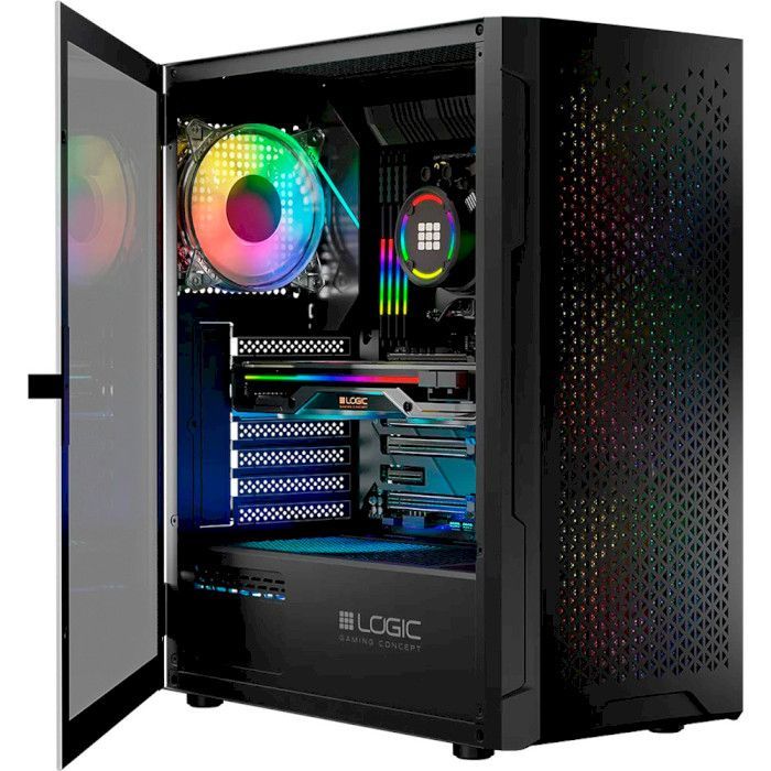 Корпус Logic concept ARAMIS MESH+GLASS ARGB fans 4x120mm BLACK (AT-ARAMIS-10-0000000-0002) изображение 12