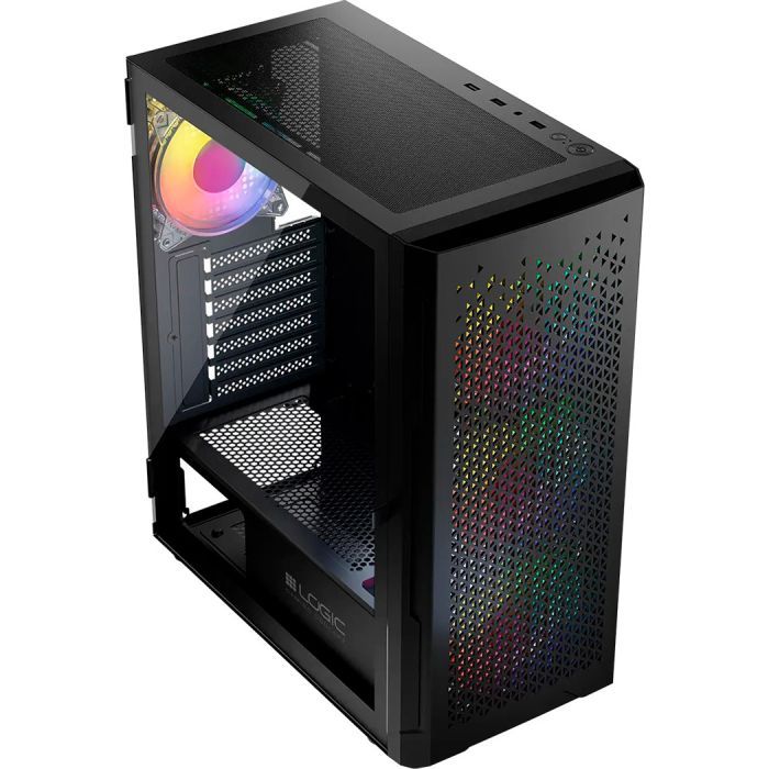 Корпус Logic concept ARAMIS MESH+GLASS ARGB fans 4x120mm BLACK (AT-ARAMIS-10-0000000-0002) изображение 4