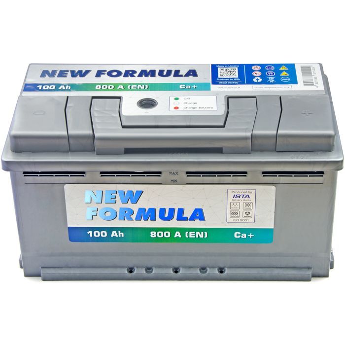 Аккумулятор автомобильный NEW FORMULA 100Ah Ев (-/+) 800EN (6002204219) изображение 2