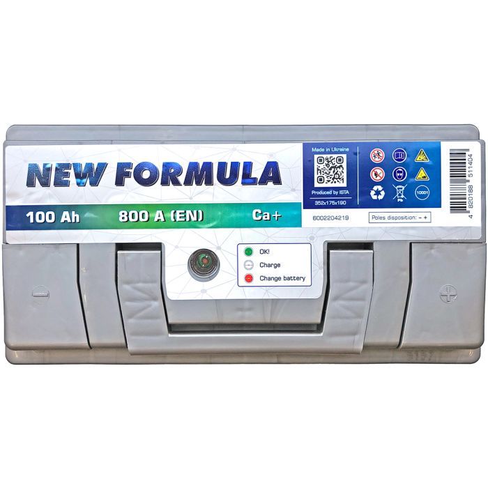 Аккумулятор автомобильный NEW FORMULA 100Ah Ев (-/+) 800EN (6002204219) изображение 4