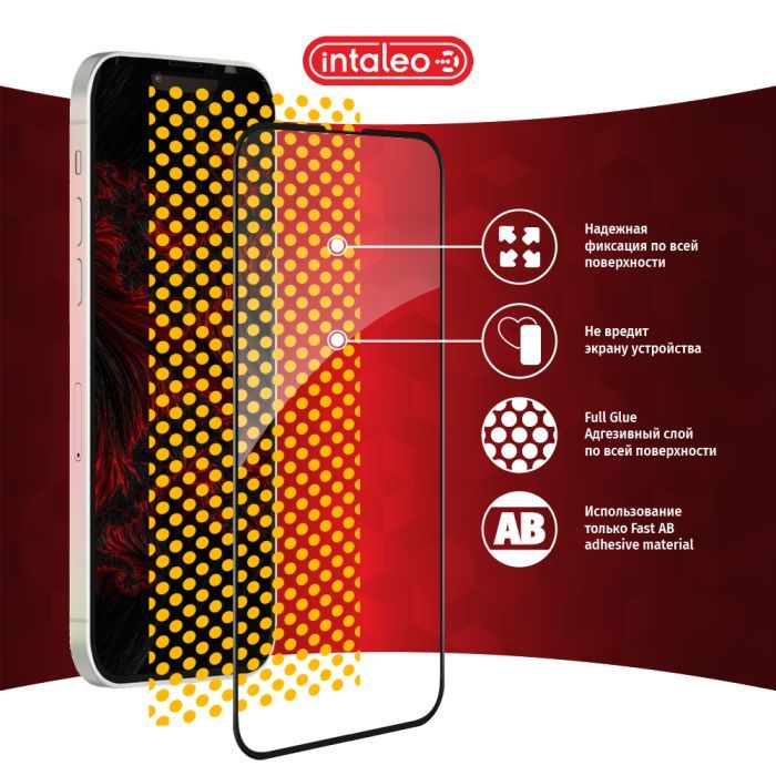 Стекло защитное Intaleo Full Glue ESD Apple Iphone 13/13 Pro (1283126535598) изображение 6