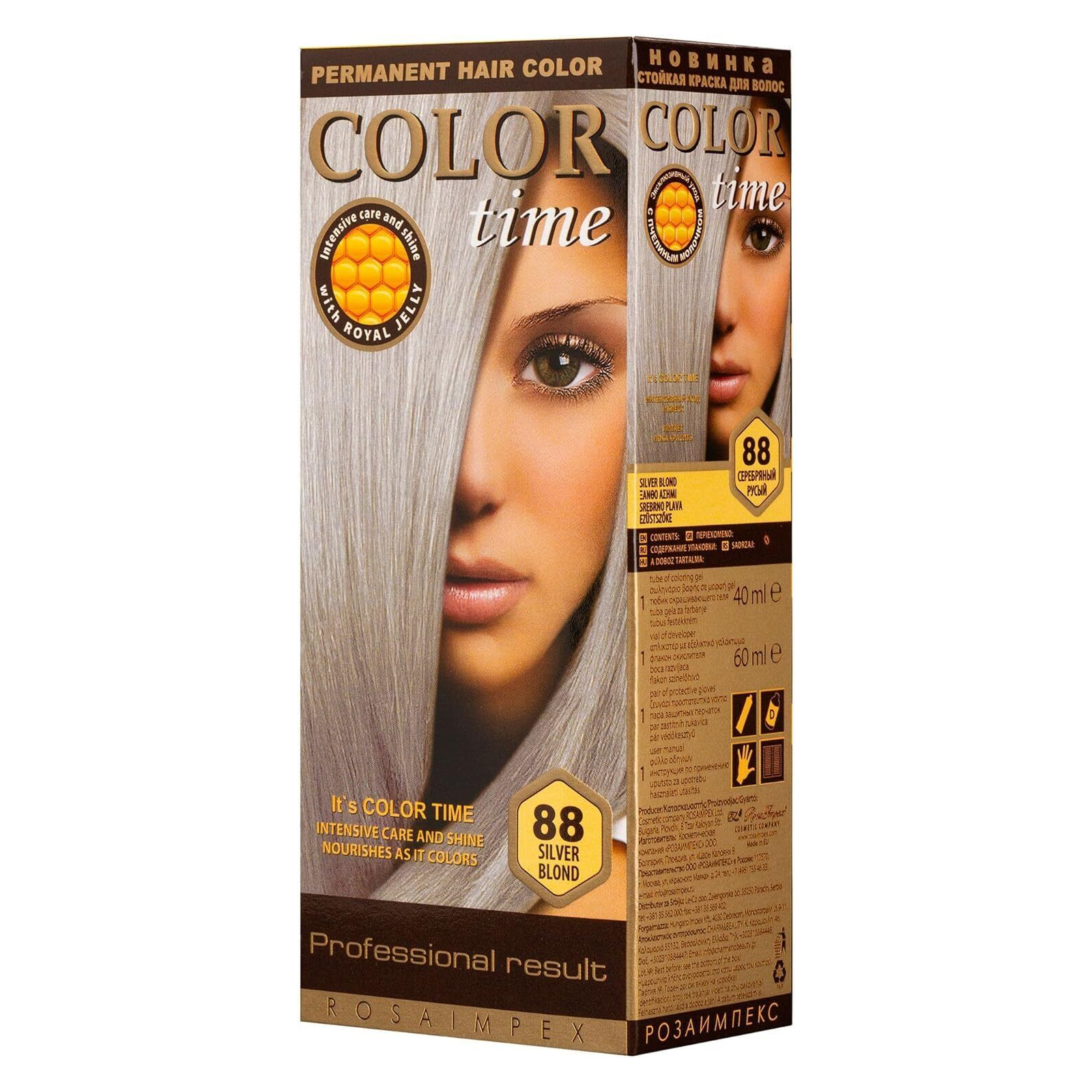 Краска для волос Color Time 88 - Серебряный русый (3800010502955)